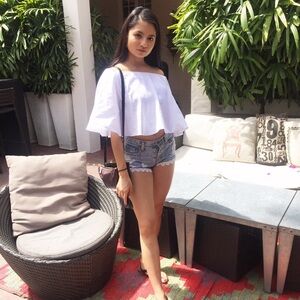 White Off-Shoulder Top